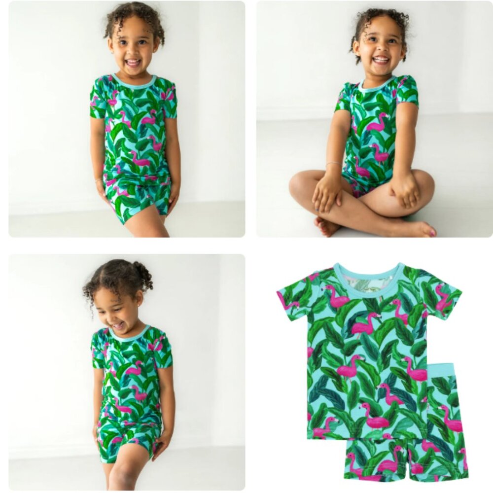 5/6 Little Sleepies Palm Springs Two-Piece Short Sleeve & Shorts Pajama Set BST